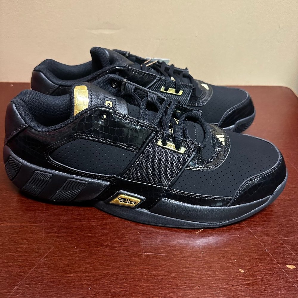 Adidas Unisex Adults Black Gold Agent Gil Restomod Basketball Shoes M12.5 W13.5